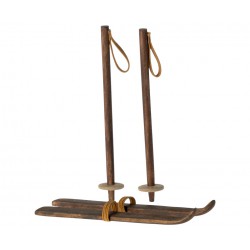 Sci e bastoncini da sci,...