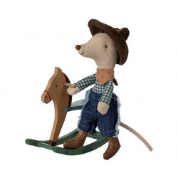 Topo cowboy sul cavallo a...